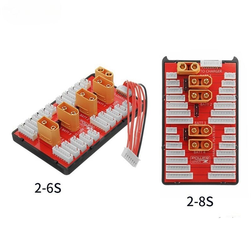 Lipo Parallel Charging Board - ABXE-Lipo Batterie-Parallel-Ladeplatine für RC-Modelle 2-6S –